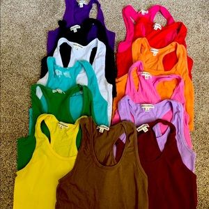 Racer back crop tops